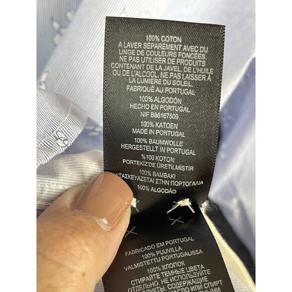 Ted Baker London Men's 5 (US XL) Cotton Blend Pale Blue Long Sleeve Bollon Dogs - Picture 14 of 16